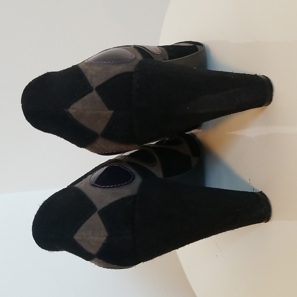 Work In Progress Women's Suede Black Heels Size 6 36 - Picture 4 of 8